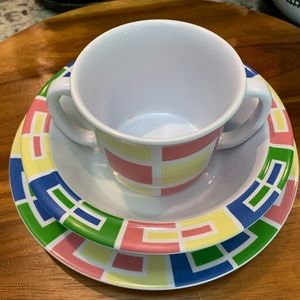 Gotham three (3) piece plate set